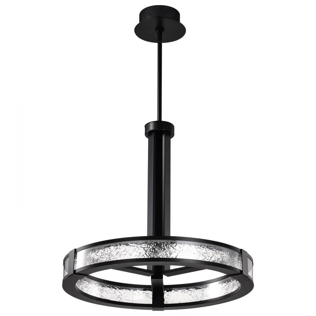 Darrow 24" LED Pendant Light, Matte Black Finish