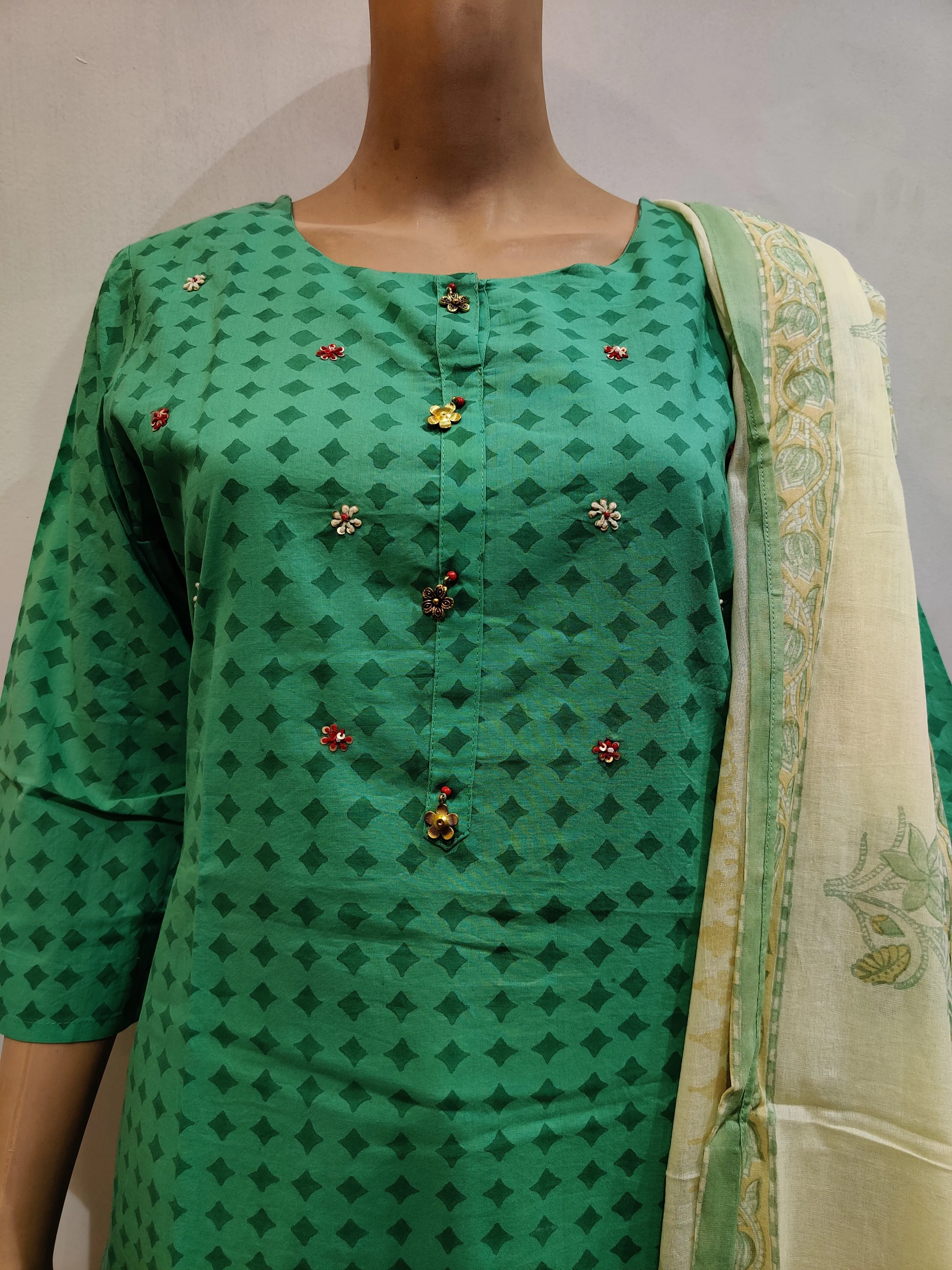 Marigold Kurta pant dupatta set