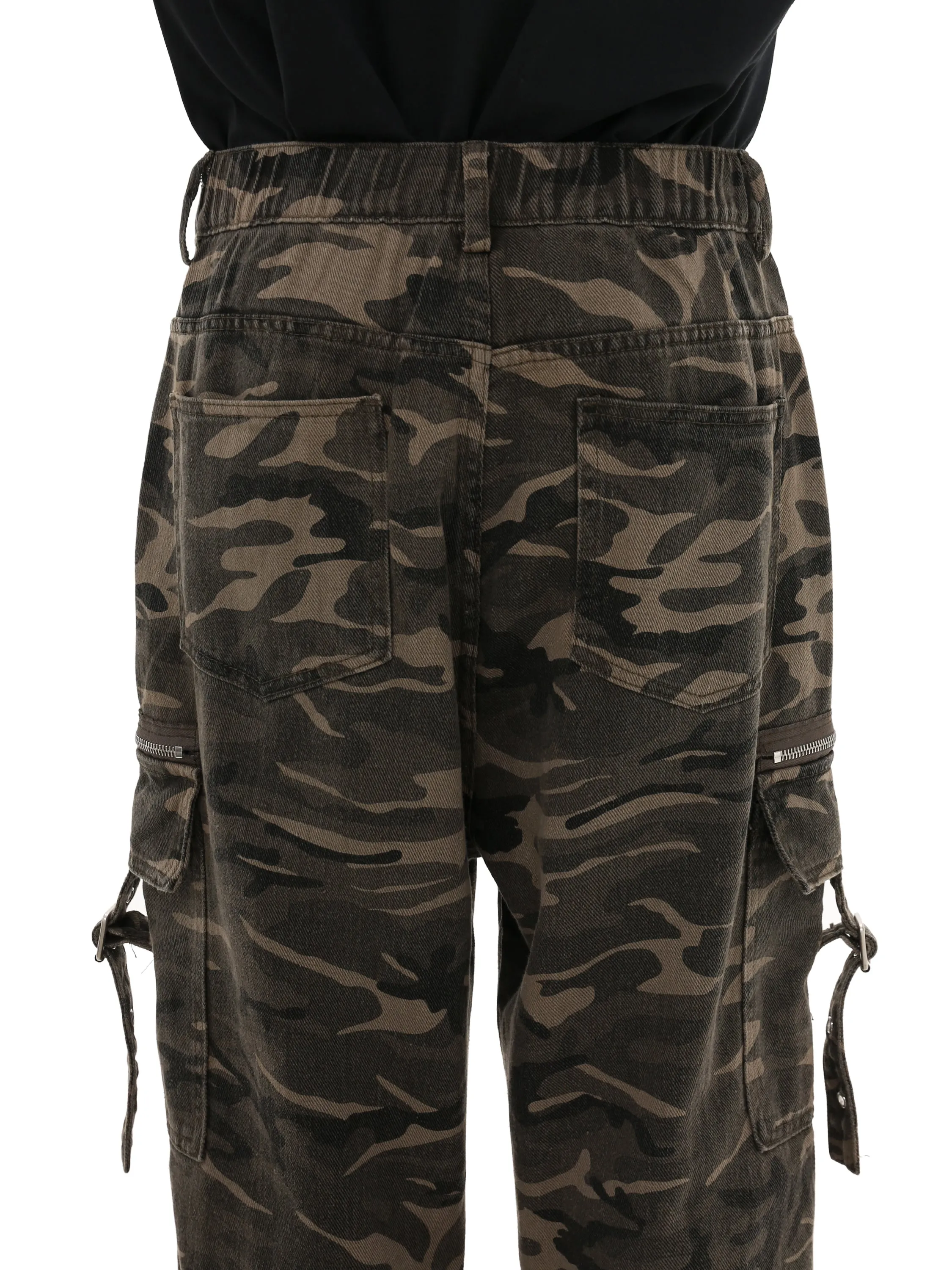 Straight Loose Camouflage Casual Pants